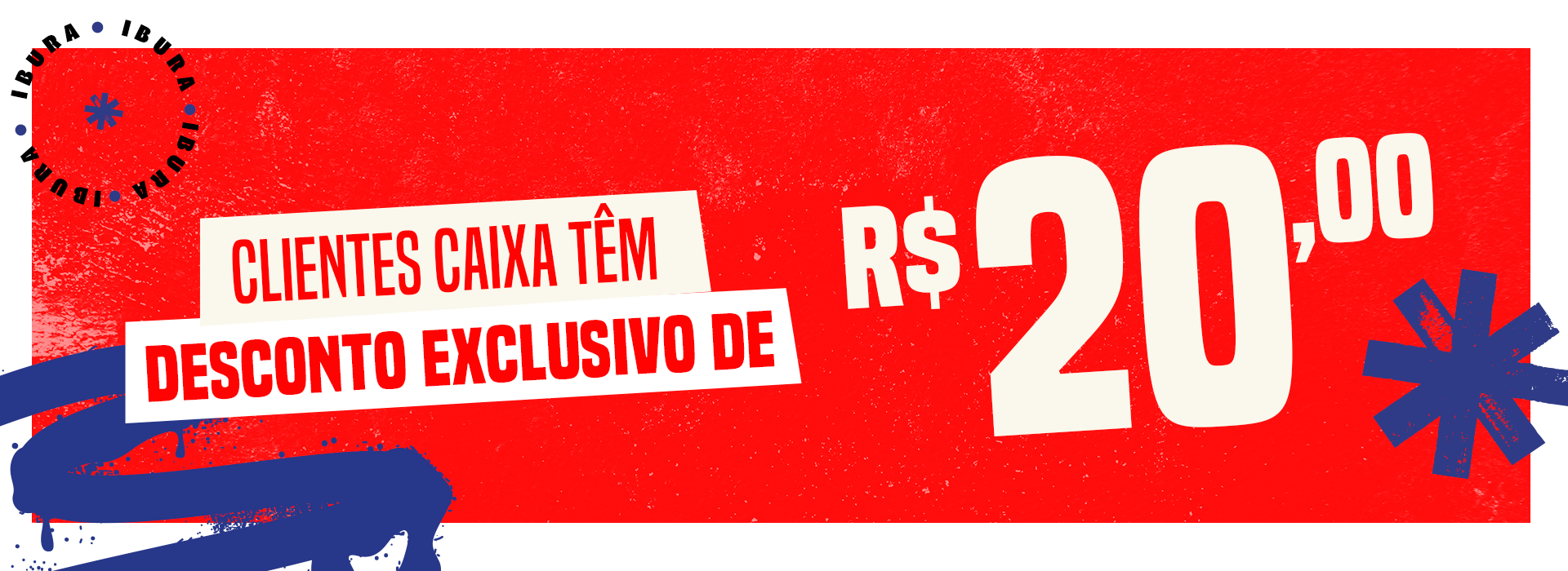 Banner de desconto para clientes Caixa